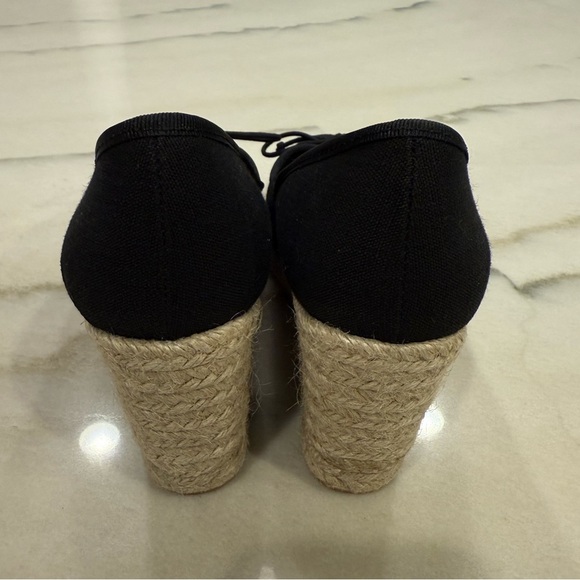 J.Crew Seville Made in Spain Espadrille Wedges Size 9.5 Black NWOB - Picture 7 of 13